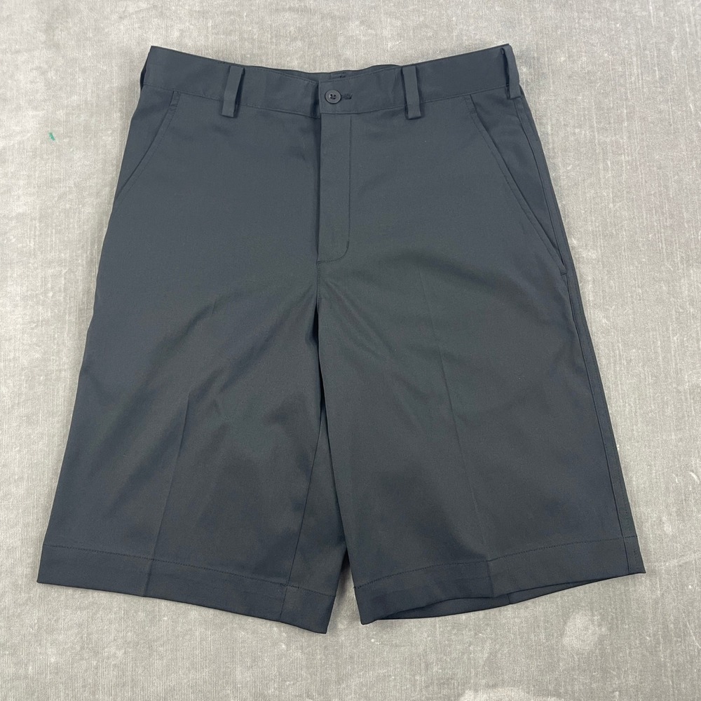 Nike Men 28 Black Golf Shorts Dri-FIT Performance Stretch Flat Front